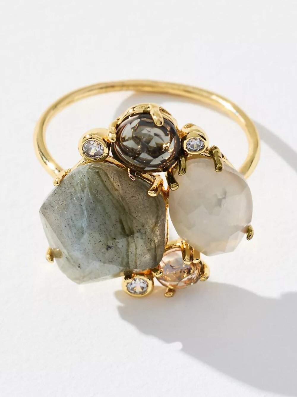 Multi Stone Cocktail Ring By Anthropologie NWOT